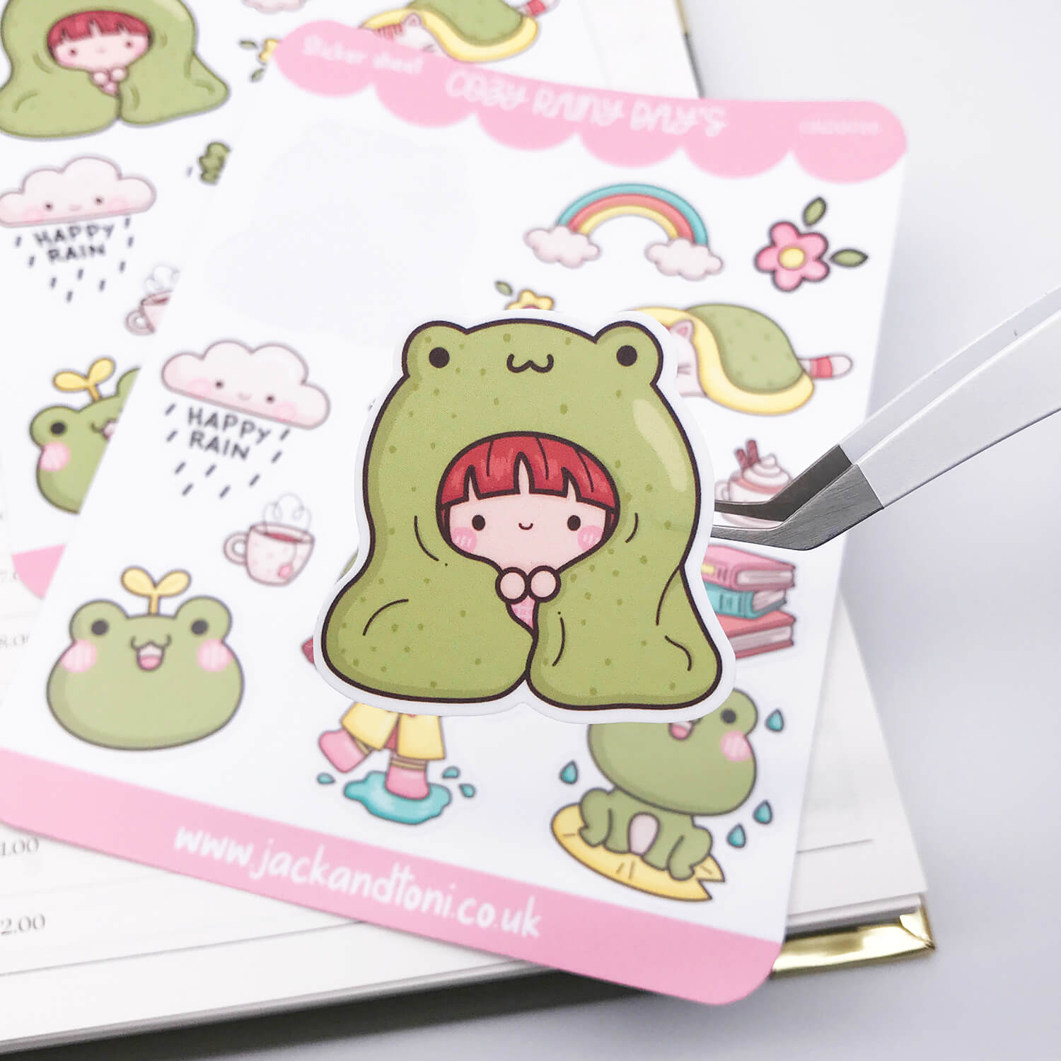 cozy rainy days crd0016 kiss cut sticker sheet 3