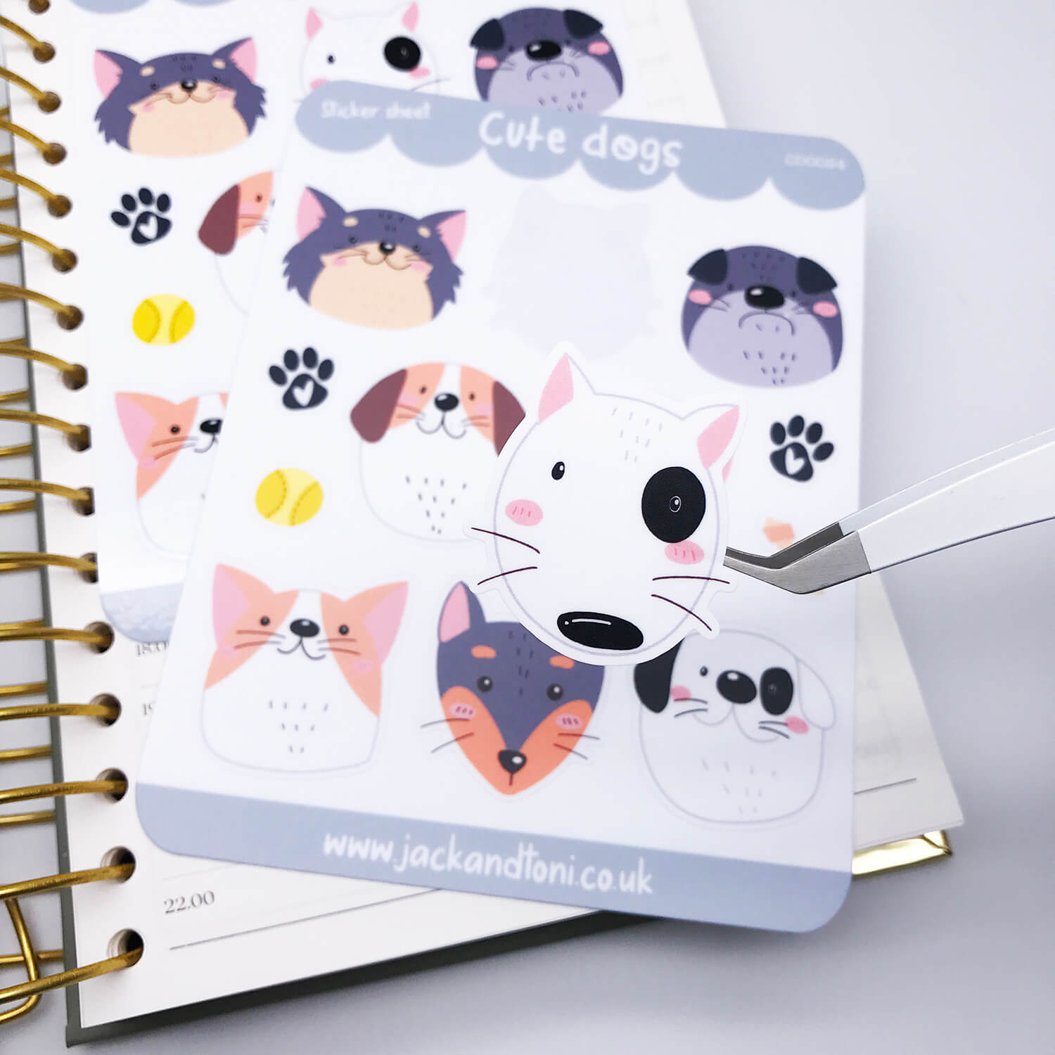 cute dogs cd0024 kiss cut sticker sheet 3