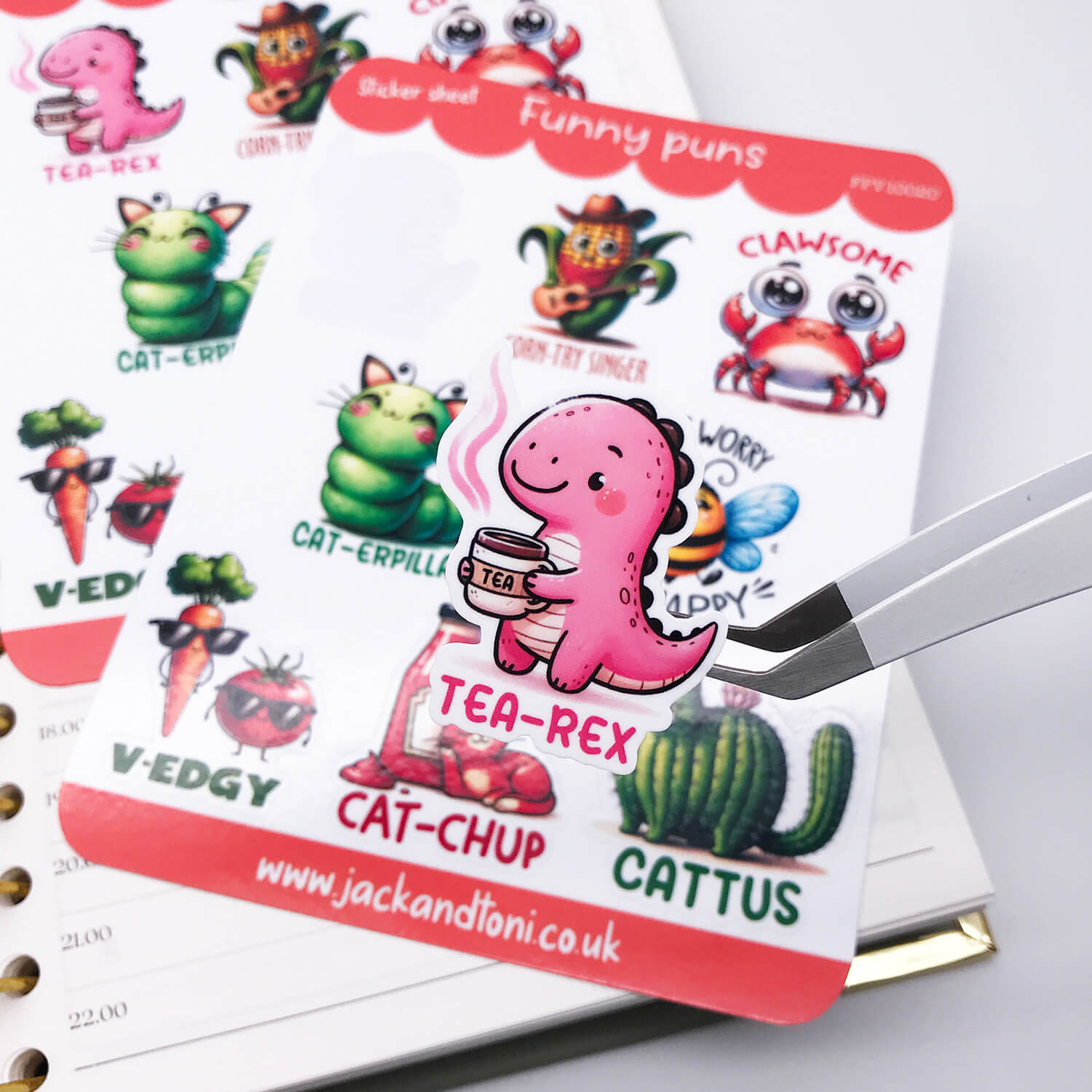 funny puns version 1 fpv10020 kiss cut sticker sheet 2