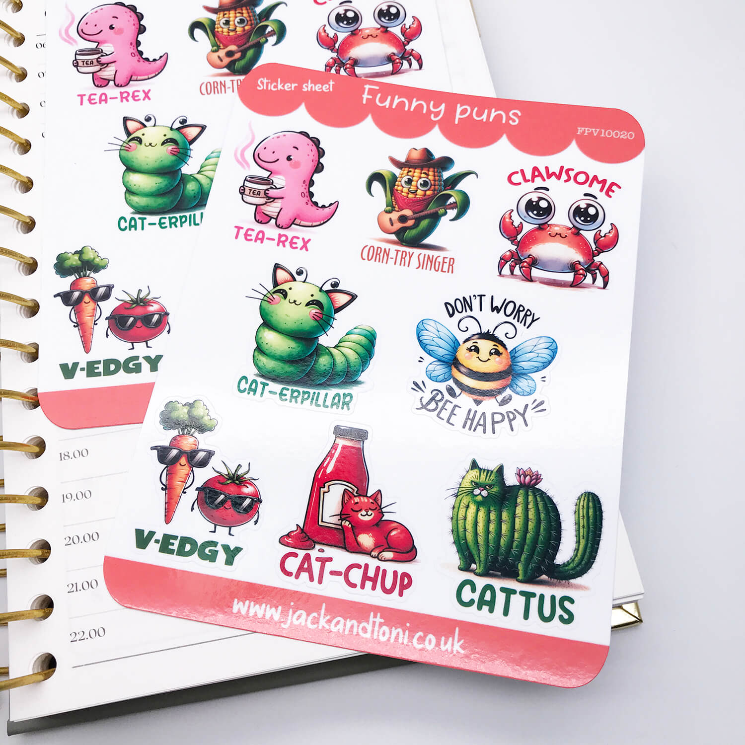 funny puns version 1 fpv10020 kiss cut sticker sheet 3
