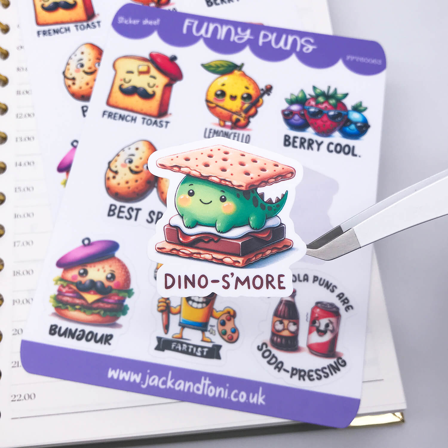 funny puns version 6 fpv60063 kiss cut sticker sheet 3