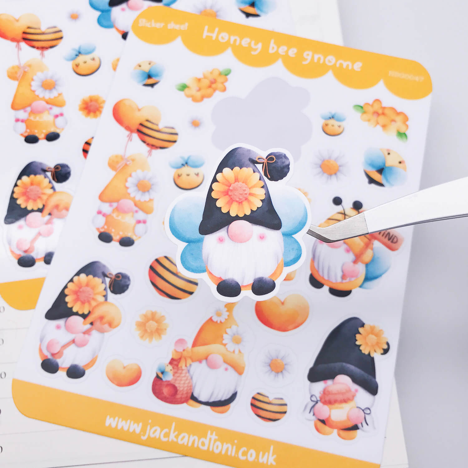 honey bee gnome hbg0047 kiss cut sticker sheet 3