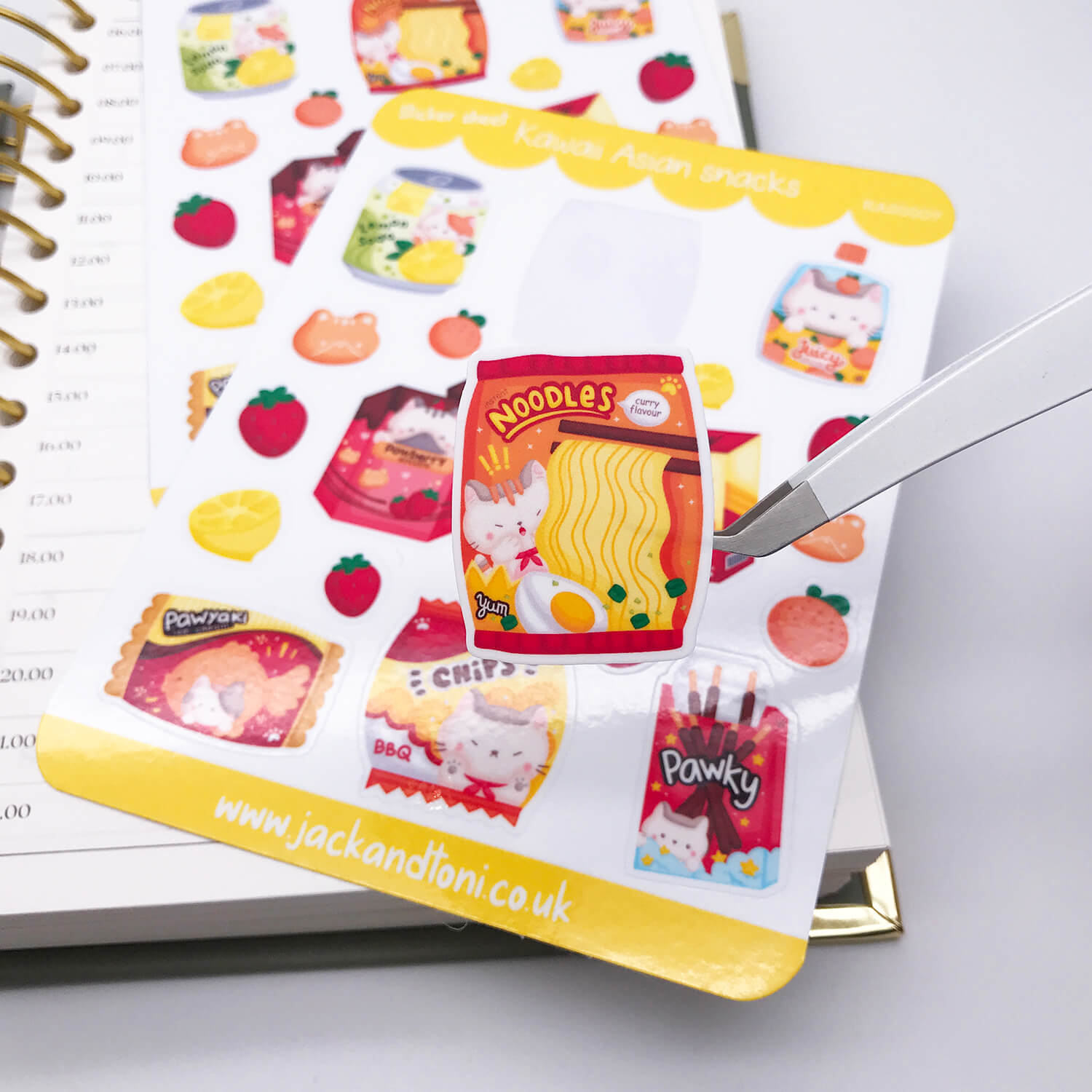 kawaii asian snacks kas0007 kiss cut sticker sheet 3