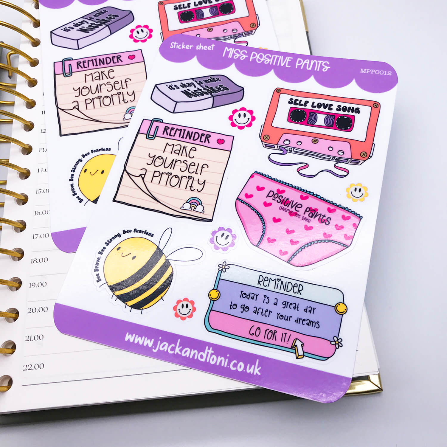 miss positive pants mpp0012 kiss cut sticker sheet 2