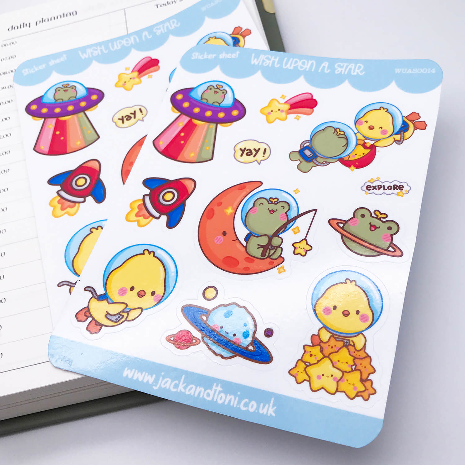wish upon a star wuas0014 kiss cut sticker sheet 2