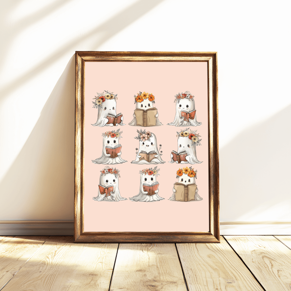 Ghost boooks Wall art print