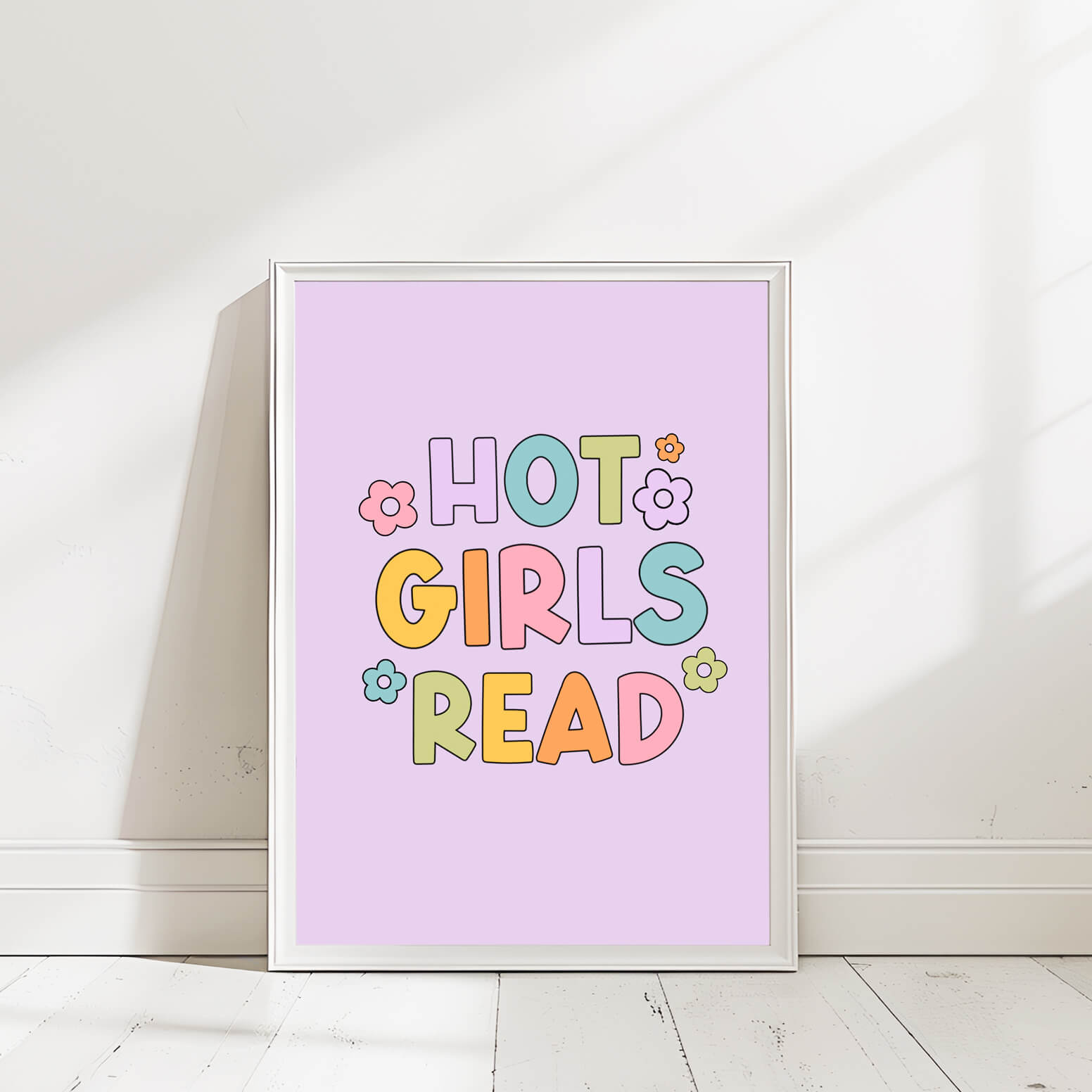 HOT GIRLS READ QUOTE WALL ART PRINT HGR016