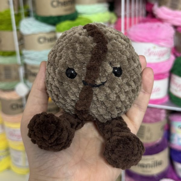 Coffee bean plushie